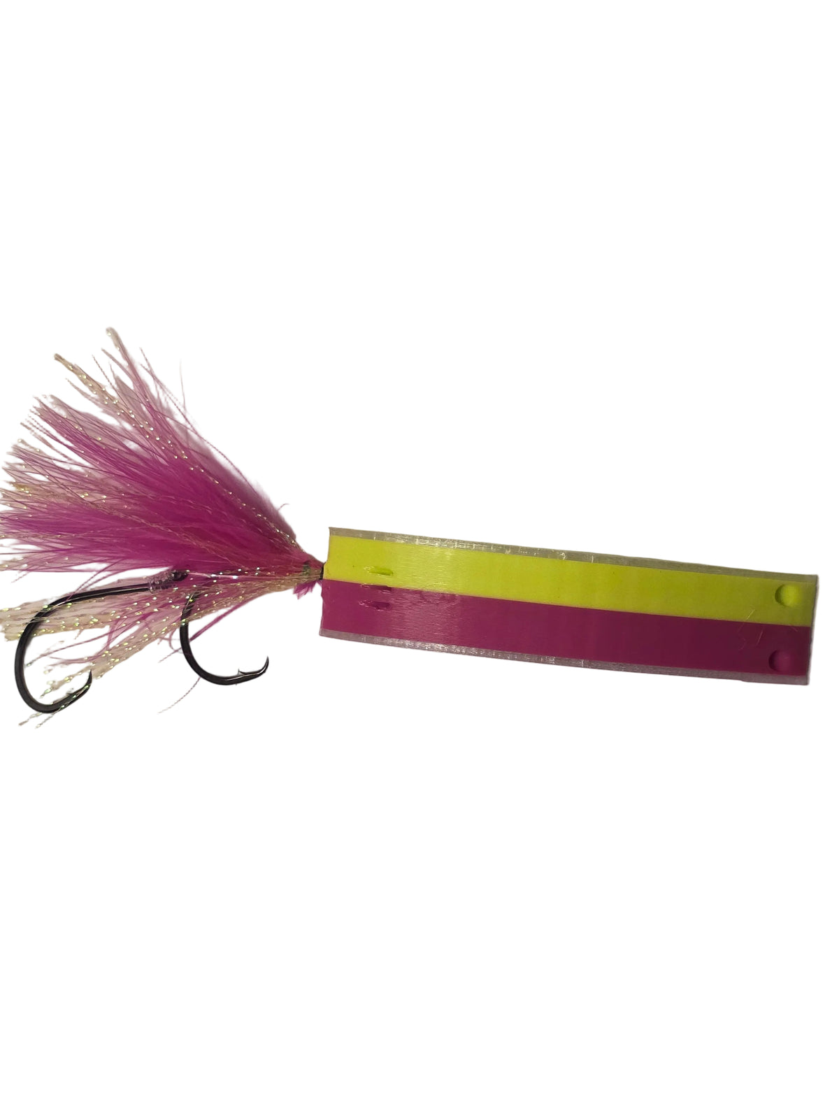IRONWATER VORTEX 3.0 – Chartreuse/Pink 50-50 | Salmon Trolling Lure